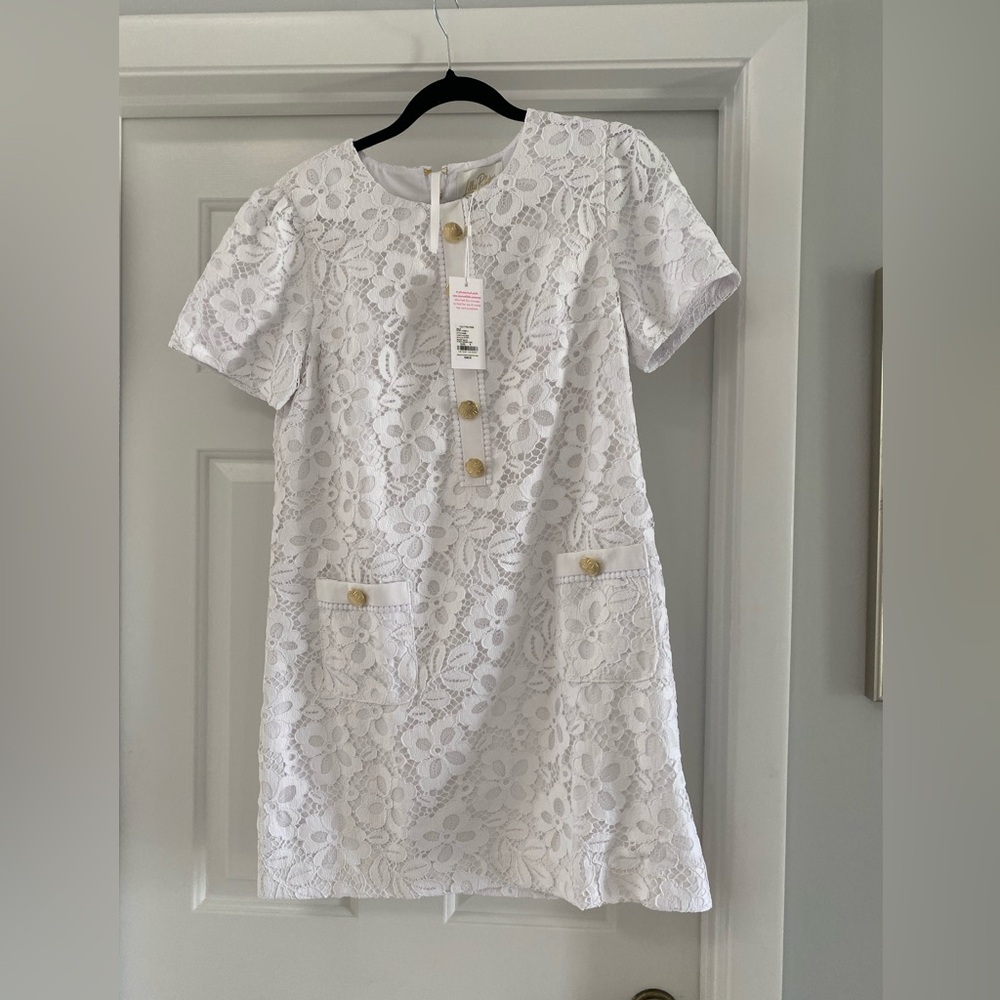 Lilly Pulitzer White Lace Kids Dress